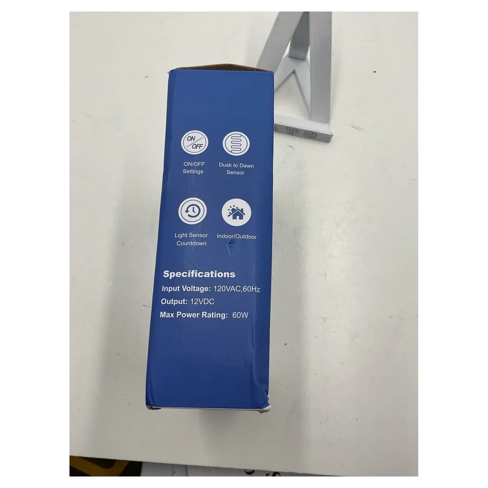 Dewenwils 60W Low Voltage Transformer 120V to‎ 12V DC Photocell Sensor HOSL02A